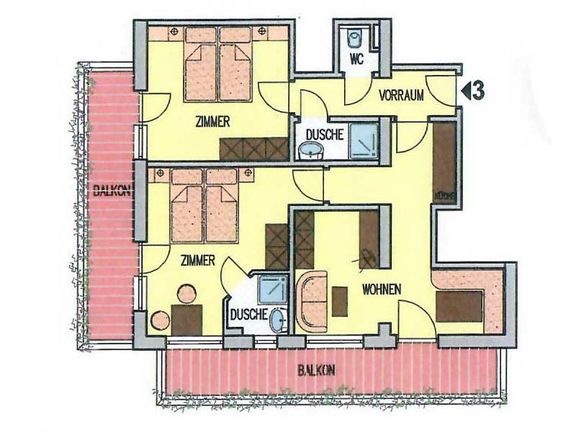 Apartment 3 Layout 
