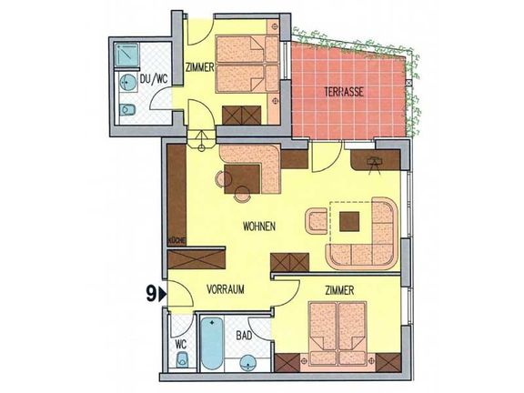 Appartement 9 Grundriss 