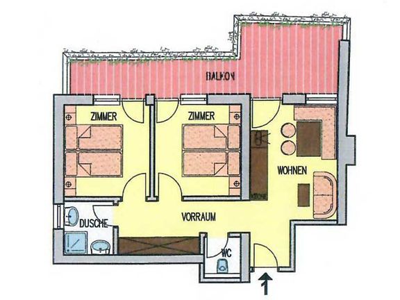 Apartment 1 Layout 